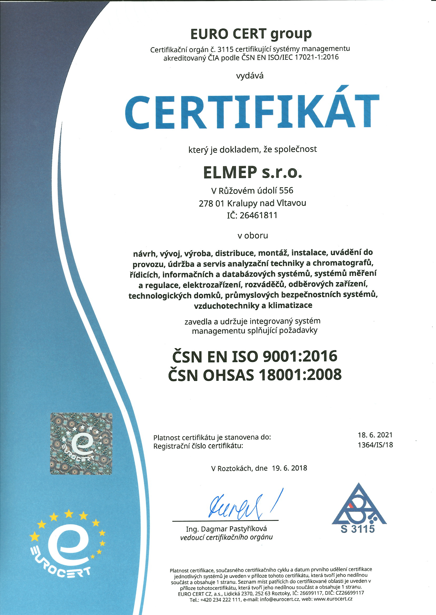 ISO 9001 OHSAS 18001